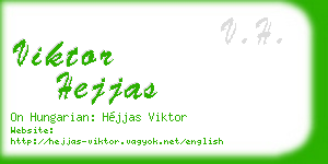 viktor hejjas business card